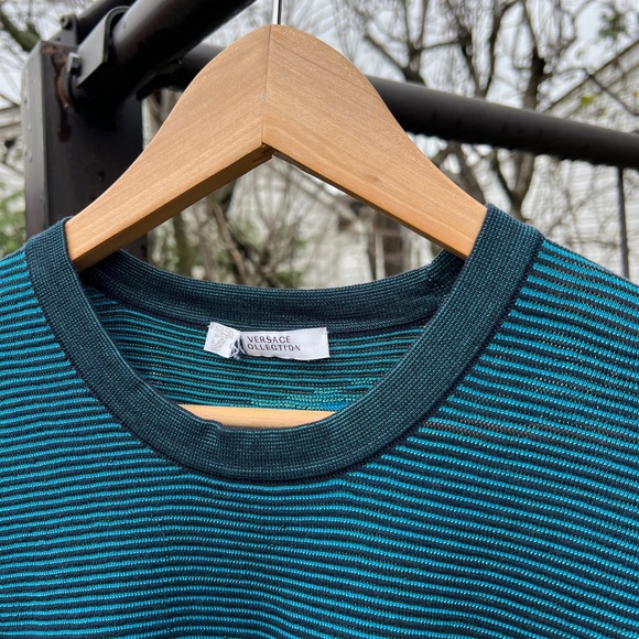 Versace Shirt Box Logo Blue - Picture 6 of 9